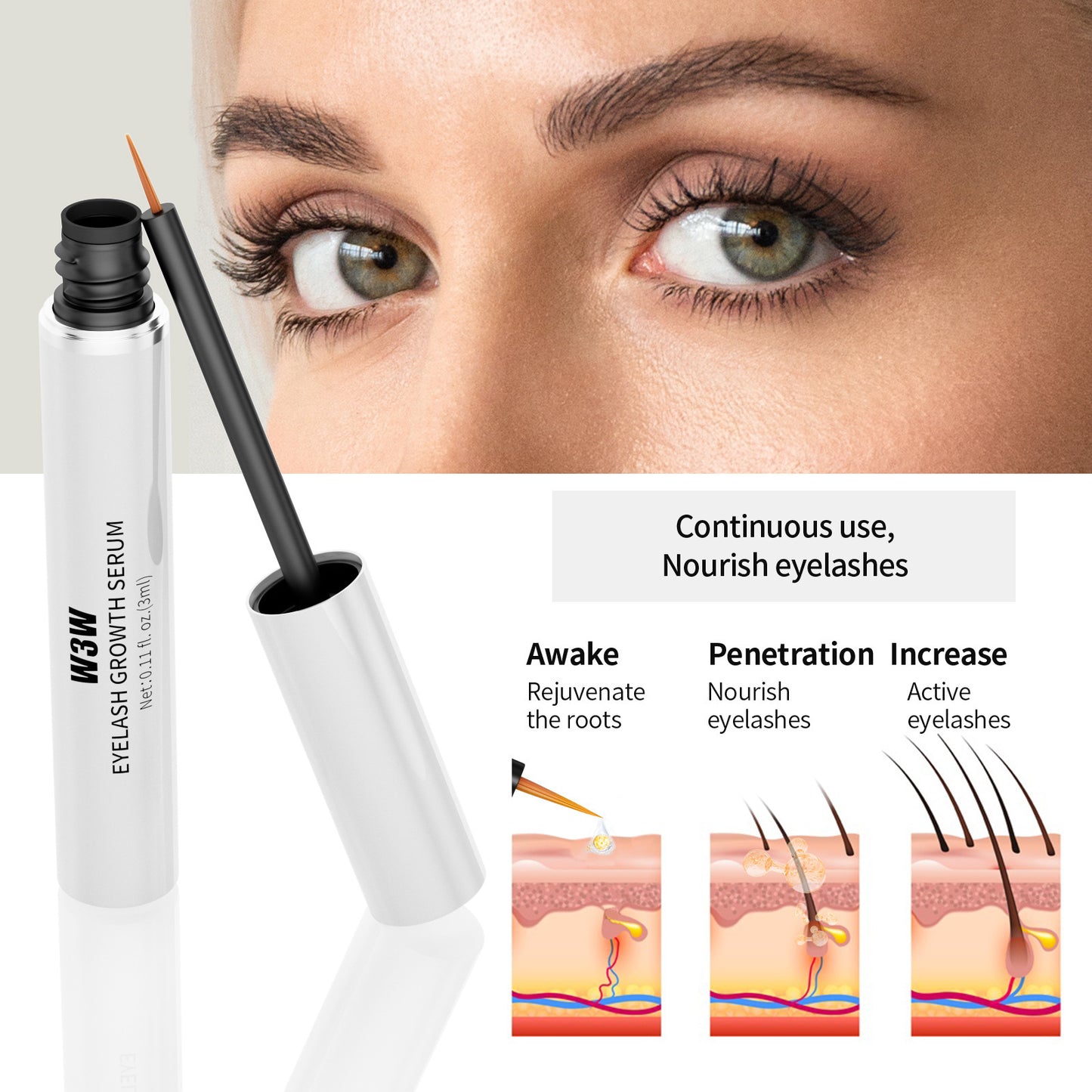 Lash & Brow Growth Serum 3-Pack (3ml)