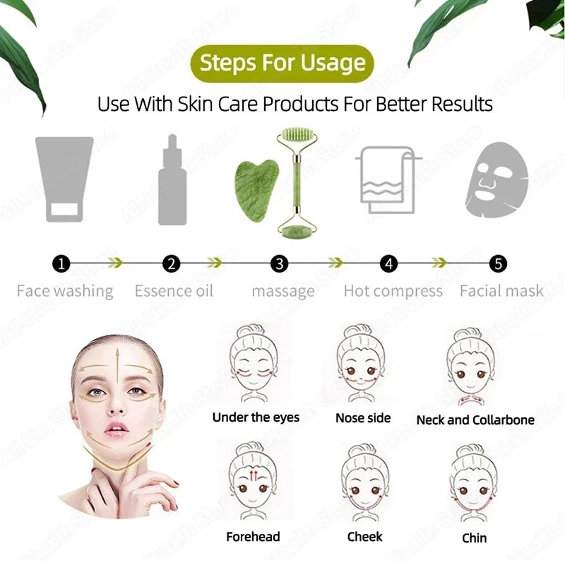 Define Beauty Jade Gua Sha Massager