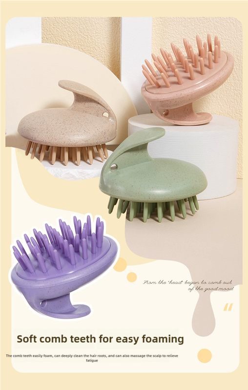 Eco-Friendly Wheat Straw Hair Care Set – Brush, Comb & Style