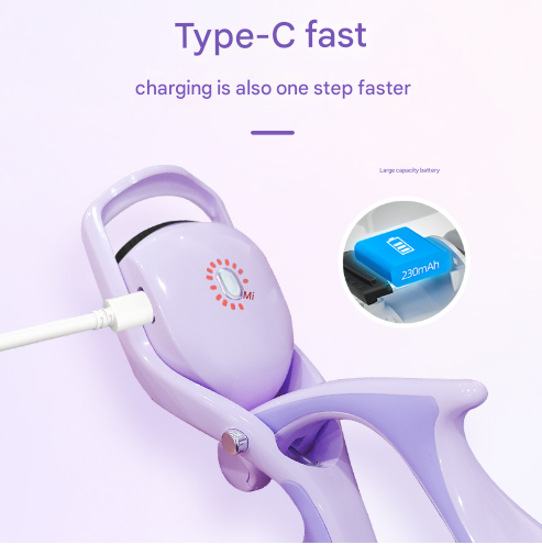 USB Rechargeable Heated Eyelash Curler – Lash Lift & Extension Tool