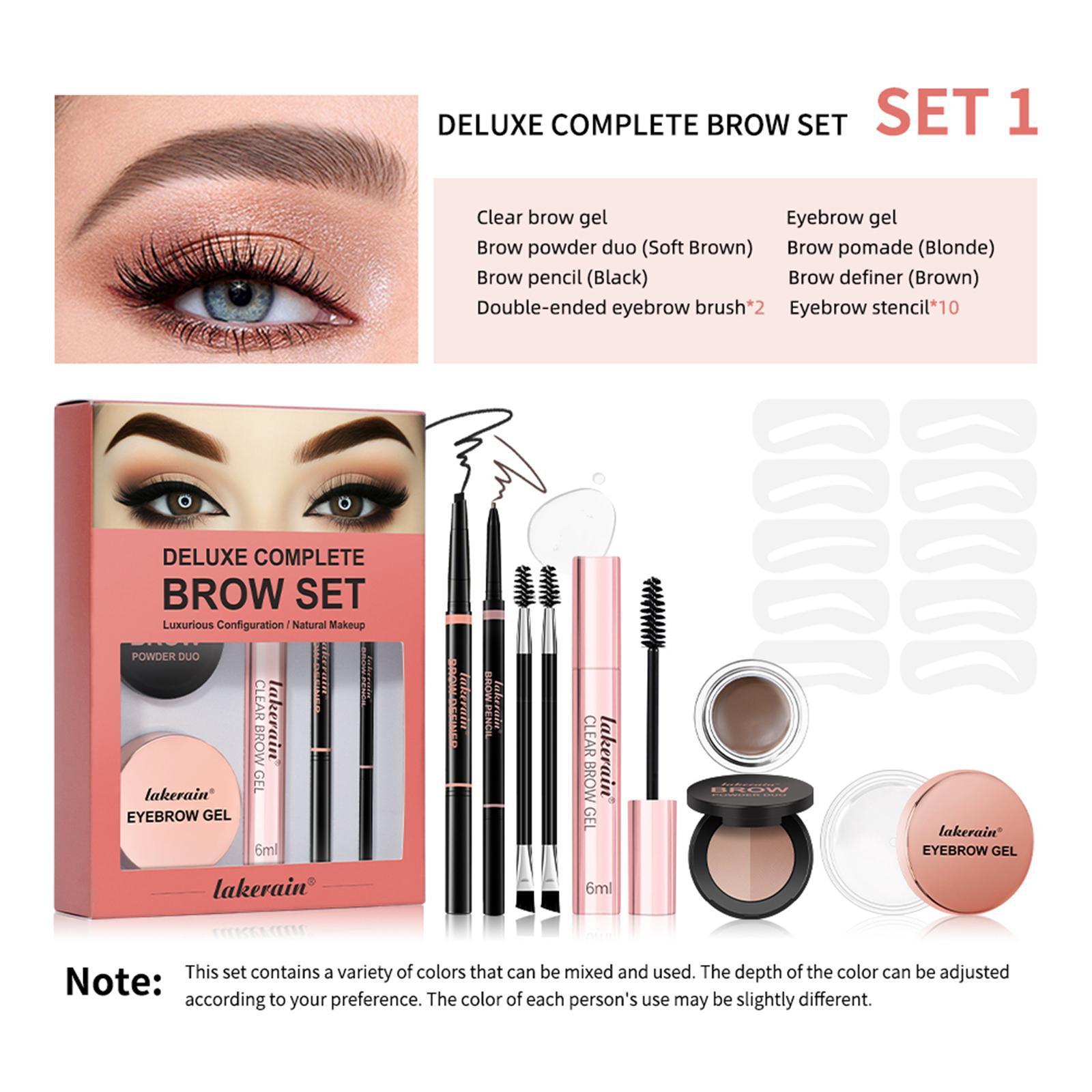 Brow Master Set – Long-Lasting Powder, Cream & Gel