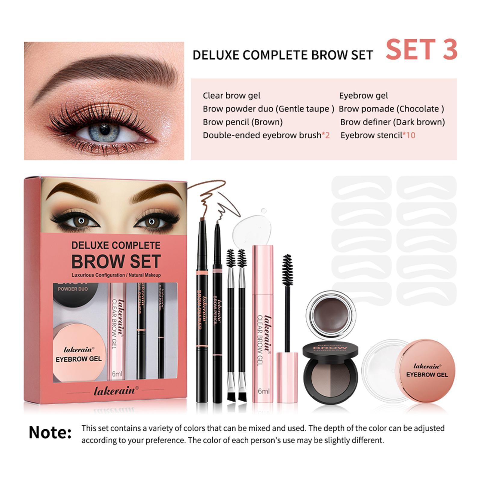Brow Master Set – Long-Lasting Powder, Cream & Gel