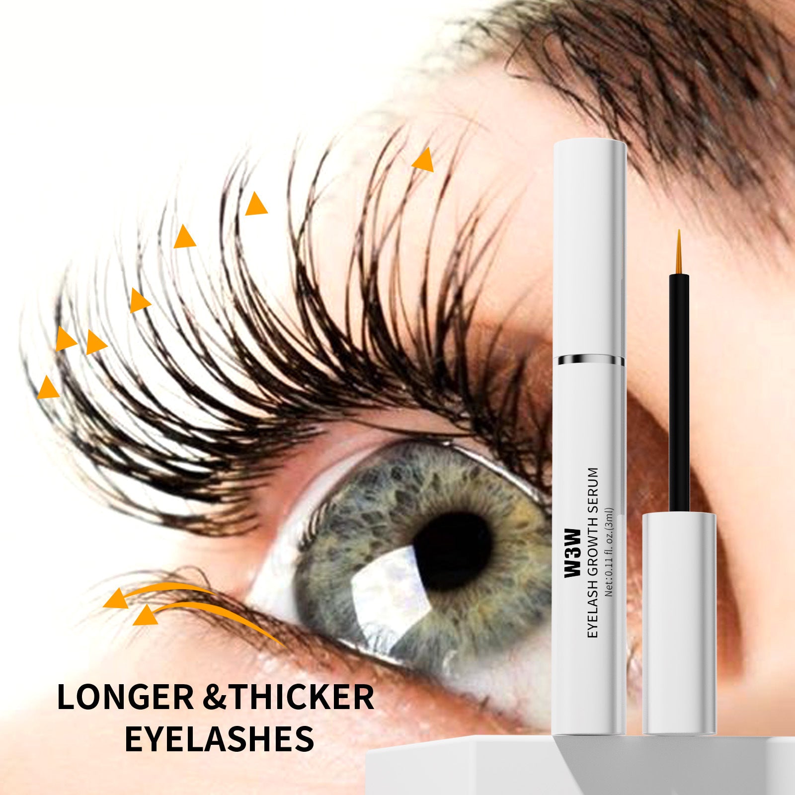 Lash & Brow Growth Serum – 3 Pack for Fuller, Thicker Look