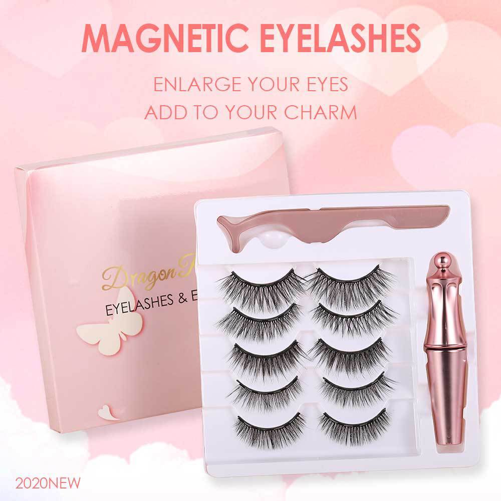 Magnetic Mink Lashes – 5 Pairs for Effortless Glam