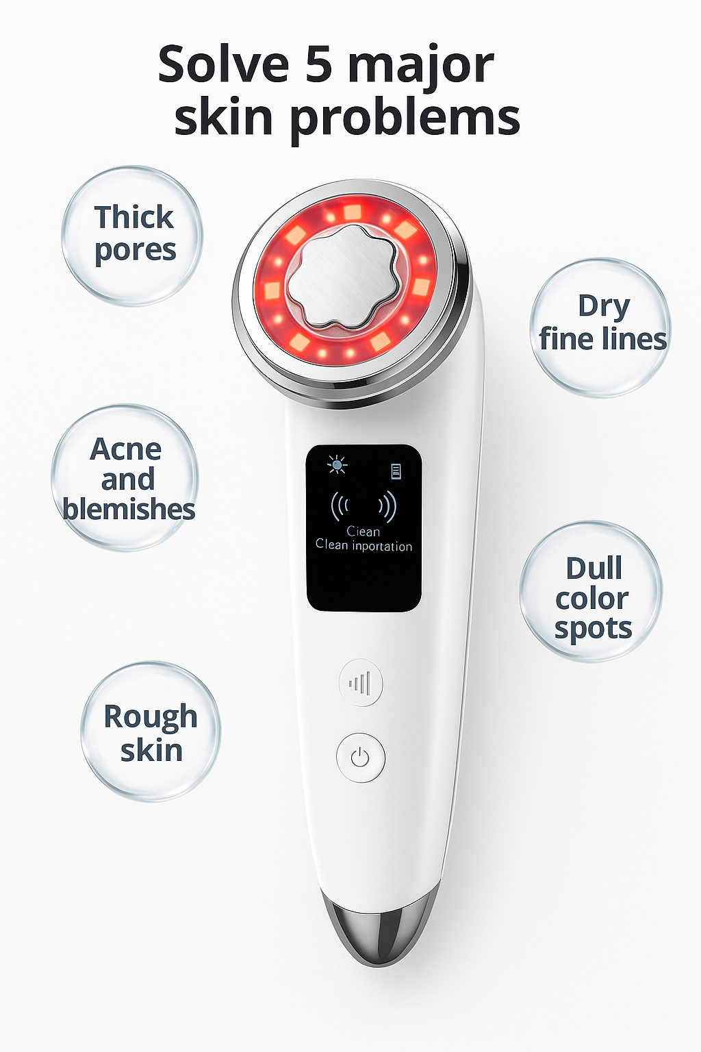 Multi-Functional Facial Beauty Device – Lift, Cleanse & Glow