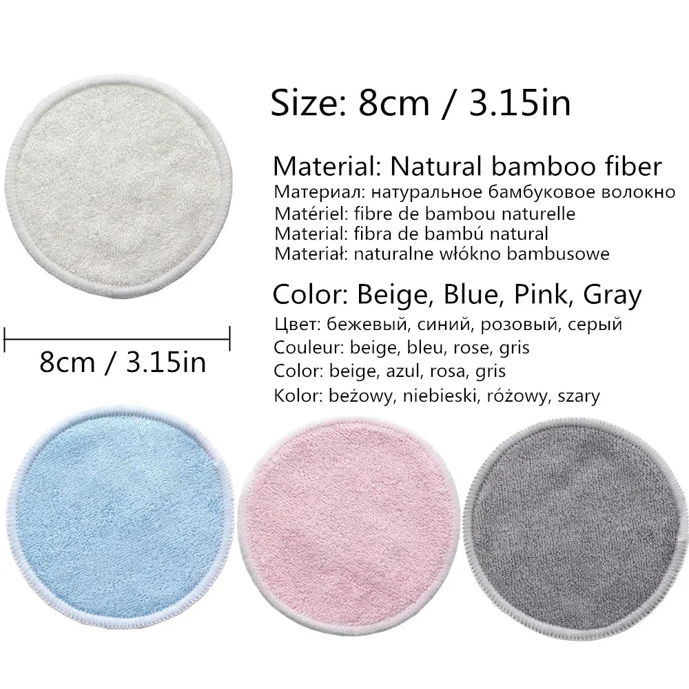 Reusable Cotton Makeup Pads 12-Pack | Soft & Eco