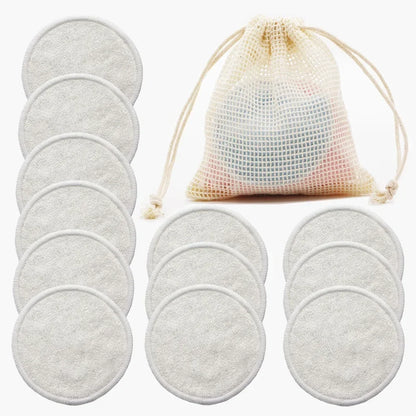 Reusable Cotton Makeup Pads 12-Pack | Soft & Eco