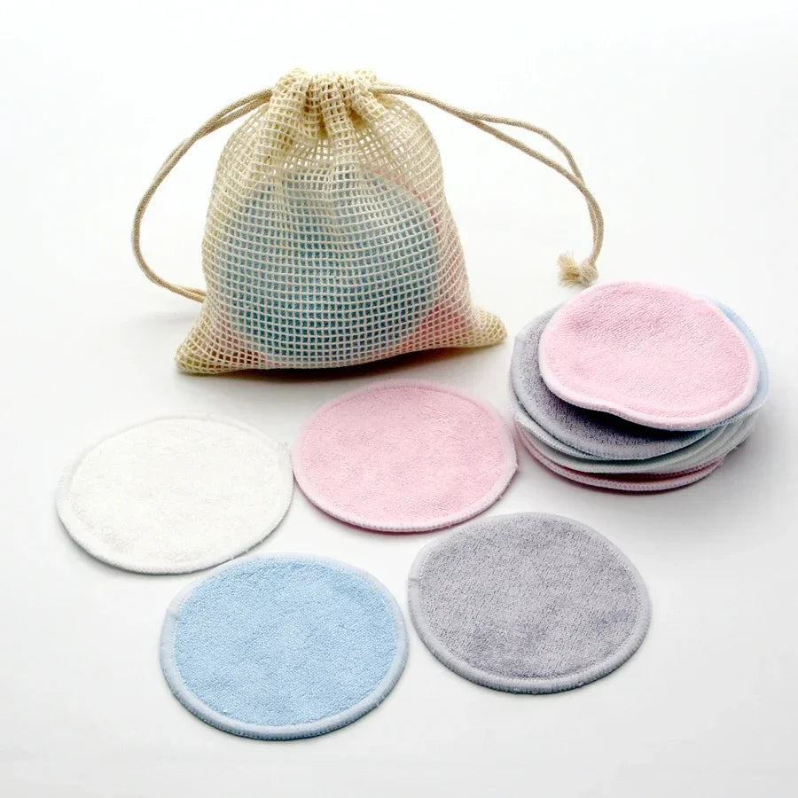 Reusable Cotton Makeup Pads 12-Pack | Soft & Eco