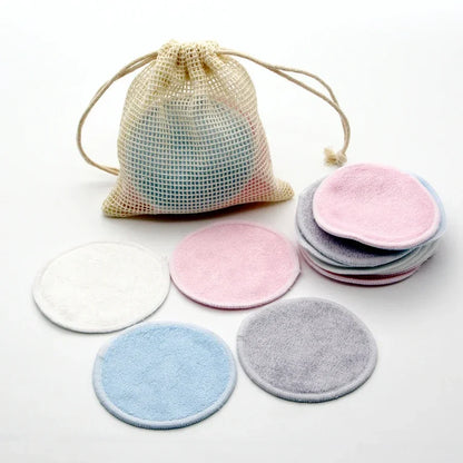 Reusable Cotton Makeup Pads 12-Pack | Soft & Eco
