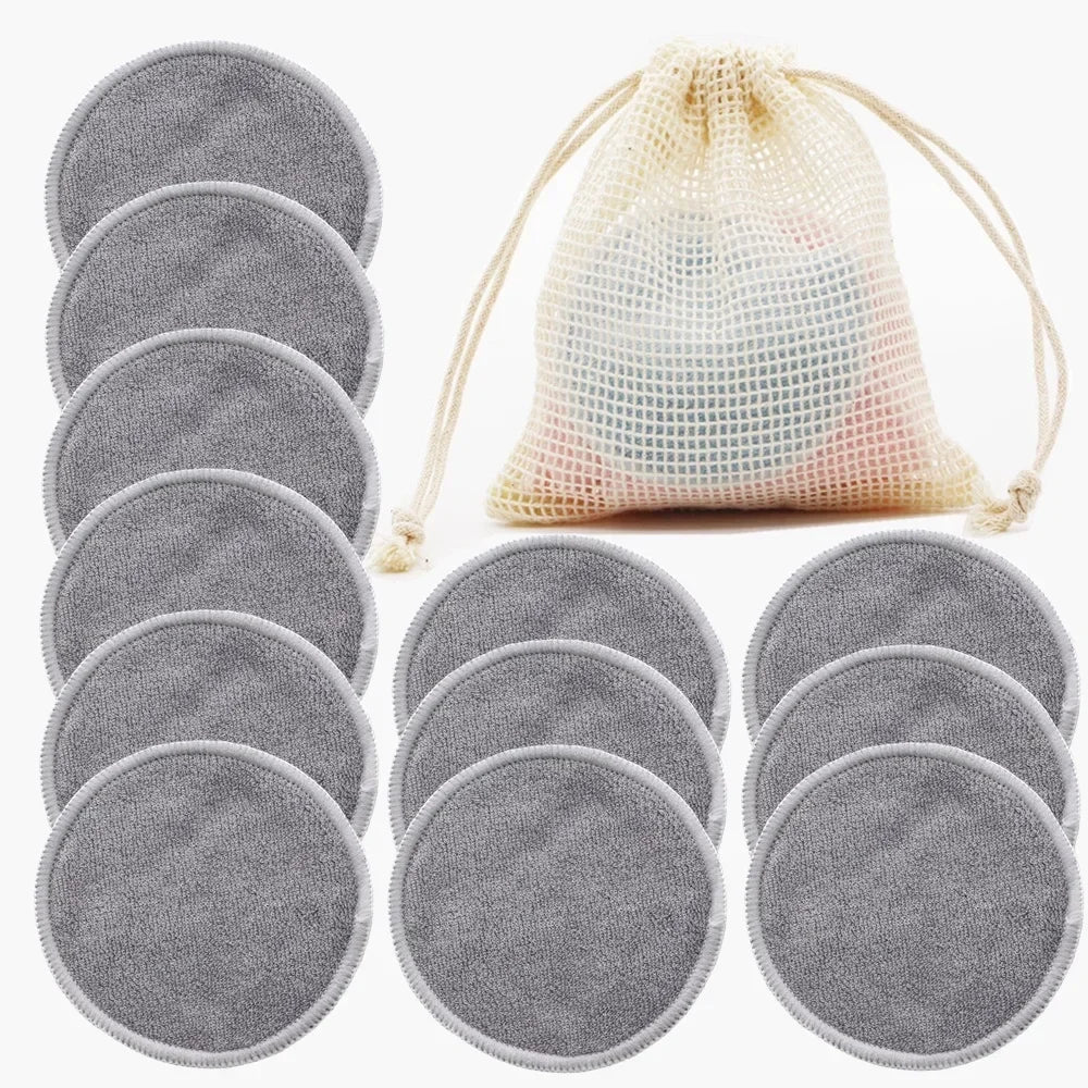 Reusable Cotton Makeup Pads 12-Pack | Soft & Eco