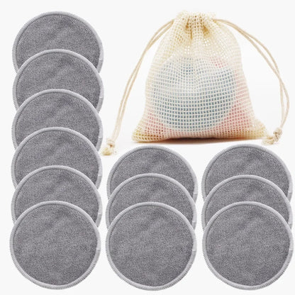 Reusable Cotton Makeup Pads 12-Pack | Soft & Eco
