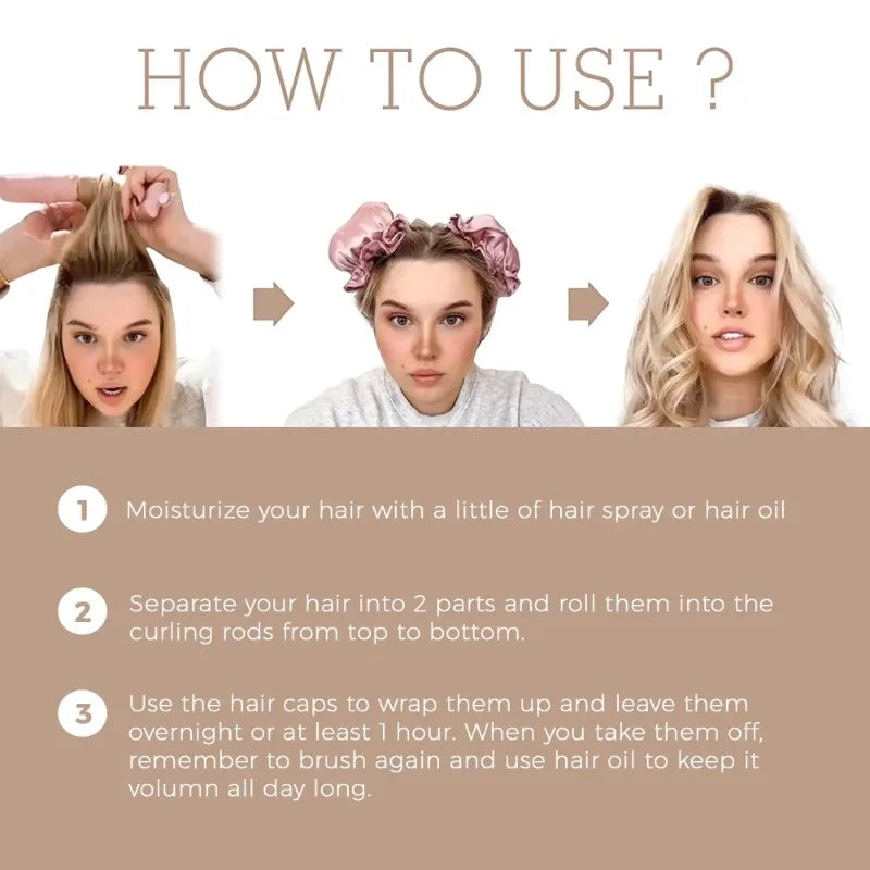 Silk Heatless Curling Rod – Wake Up to Effortless Curls