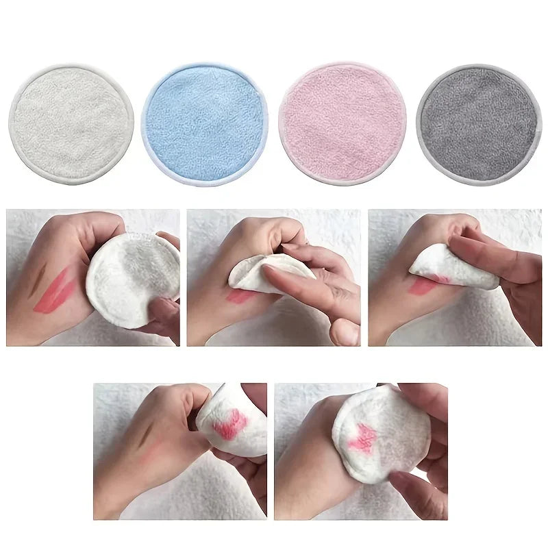 Reusable Cotton Makeup Pads 12-Pack | Soft & Eco