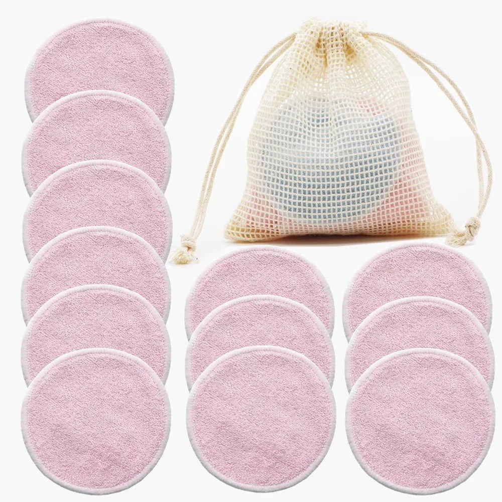 Reusable Cotton Makeup Pads 12-Pack | Soft & Eco