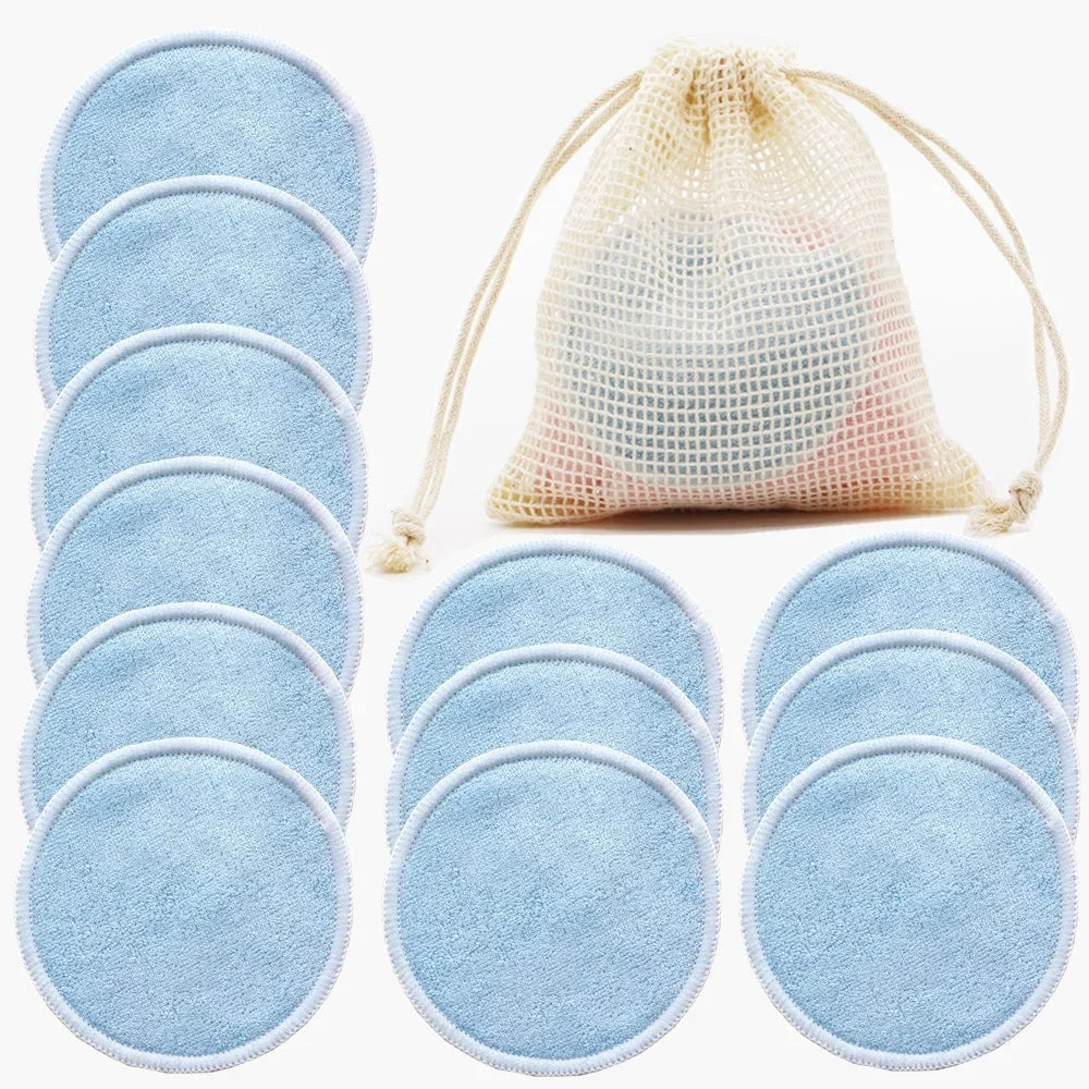 Reusable Cotton Makeup Pads 12-Pack | Soft & Eco