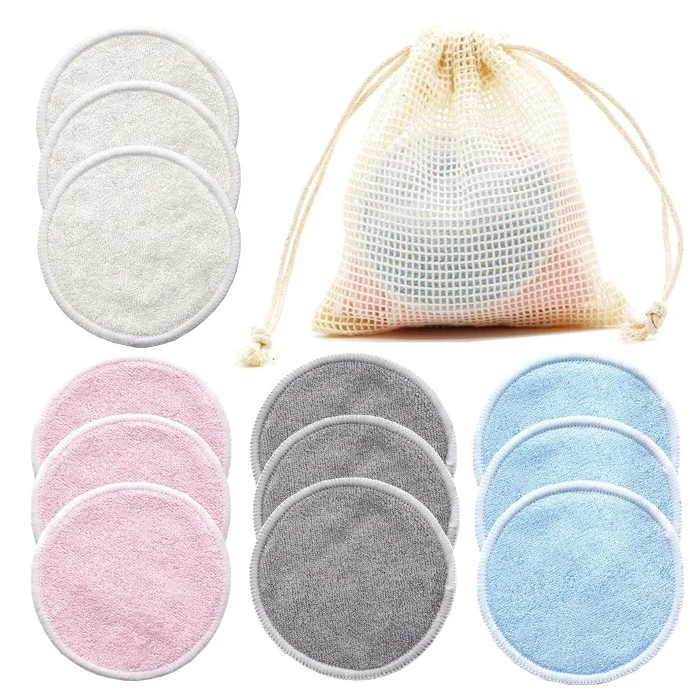 Reusable Cotton Makeup Pads 12-Pack | Soft & Eco