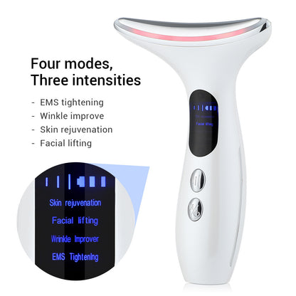 Multi-Function Neck & Face Beauty Device – 4-in-1 LED, EMS & Anti-Wrinkle