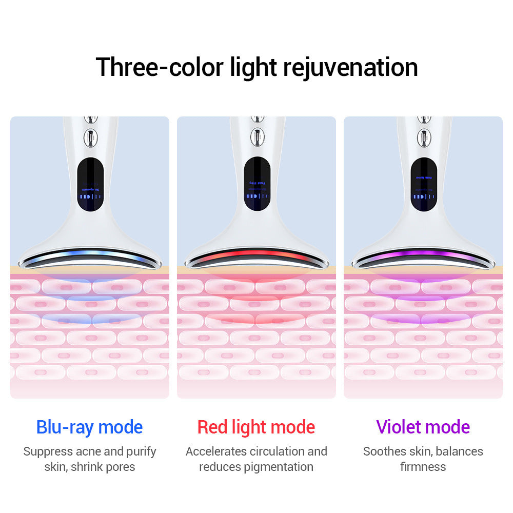 Multi-Function Neck & Face Beauty Device – 4-in-1 LED, EMS & Anti-Wrinkle