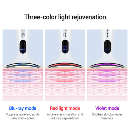 Multi-Function Neck & Face Beauty Device – 4-in-1 LED, EMS & Anti-Wrinkle