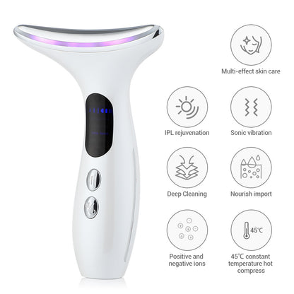 Multi-Function Neck & Face Beauty Device – 4-in-1 LED, EMS & Anti-Wrinkle