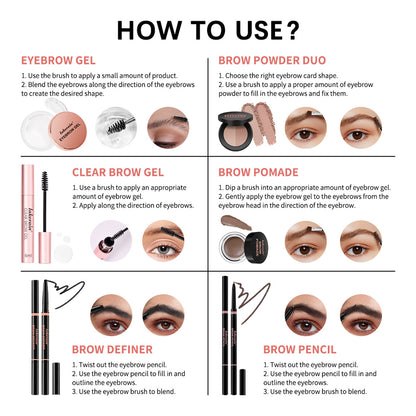 Brow Master Set | Cream, Powder & Gel