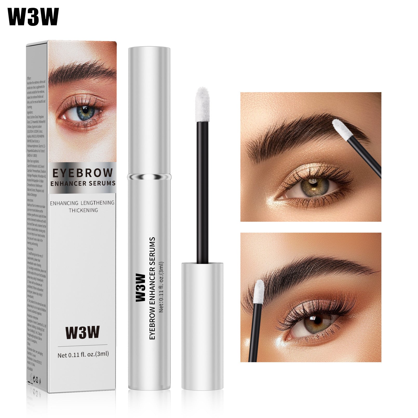 Lash & Brow Growth Serum – 3 Pack for Fuller, Thicker Look