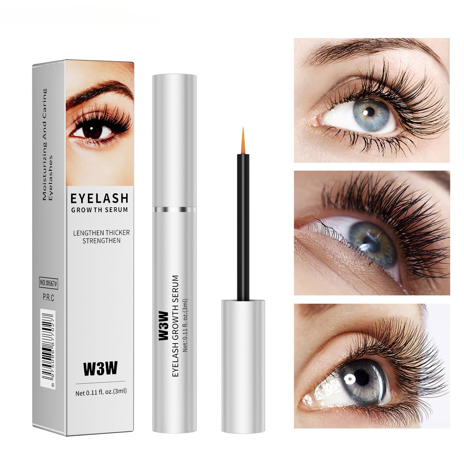 Lash & Brow Growth Serum – 3 Pack for Fuller, Thicker Look